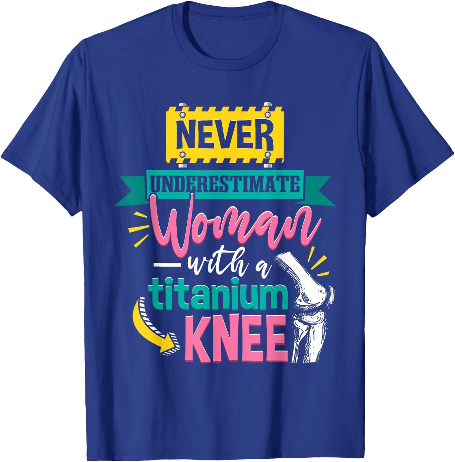 Knee Replacement Women T-Shirt - T-Shirt | Royal