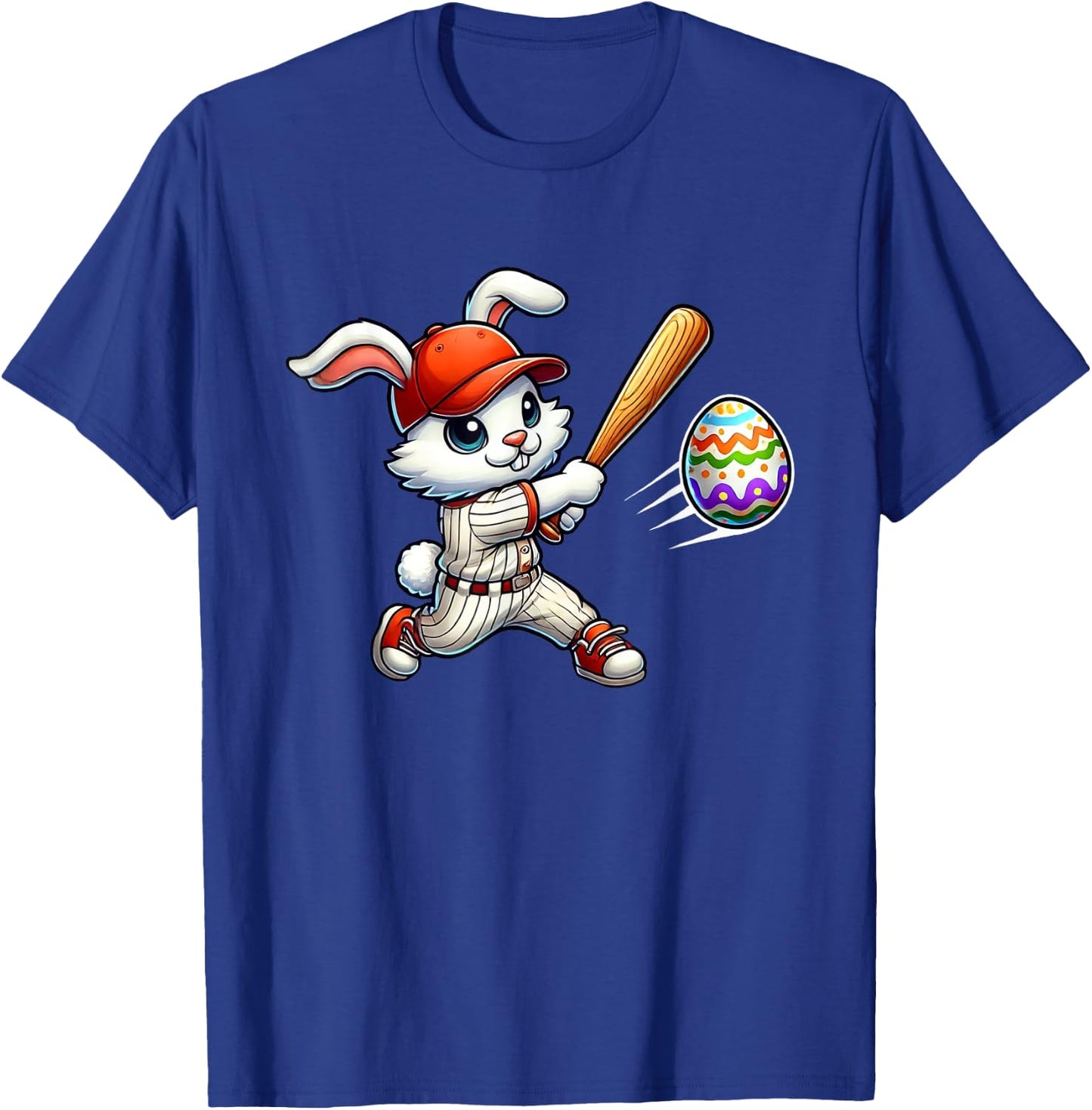 Easter Baseball Design for Boys Easter Bunny T-Shirt - T-Shirt | Royal