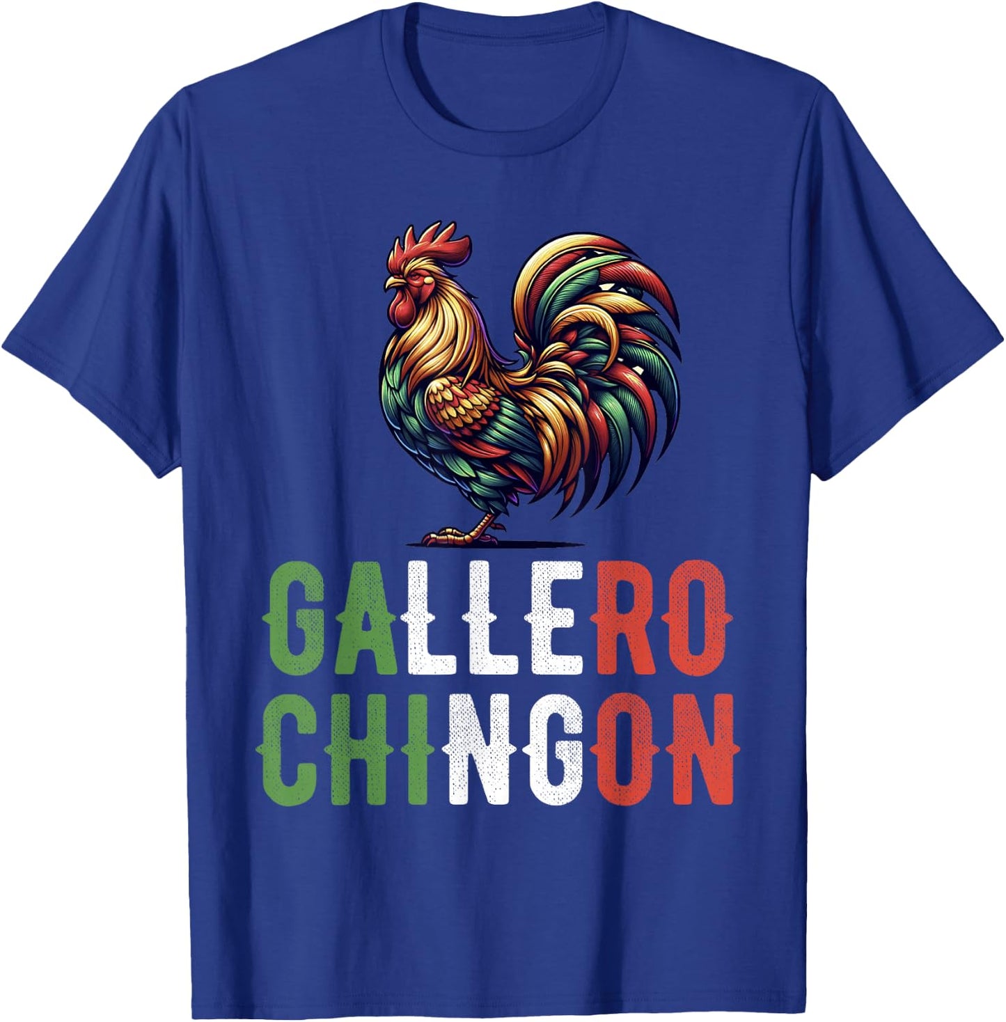 Gallero Mexicano Peleas Gallos Mexican Rooster T-Shirt - T-Shirt | Royal
