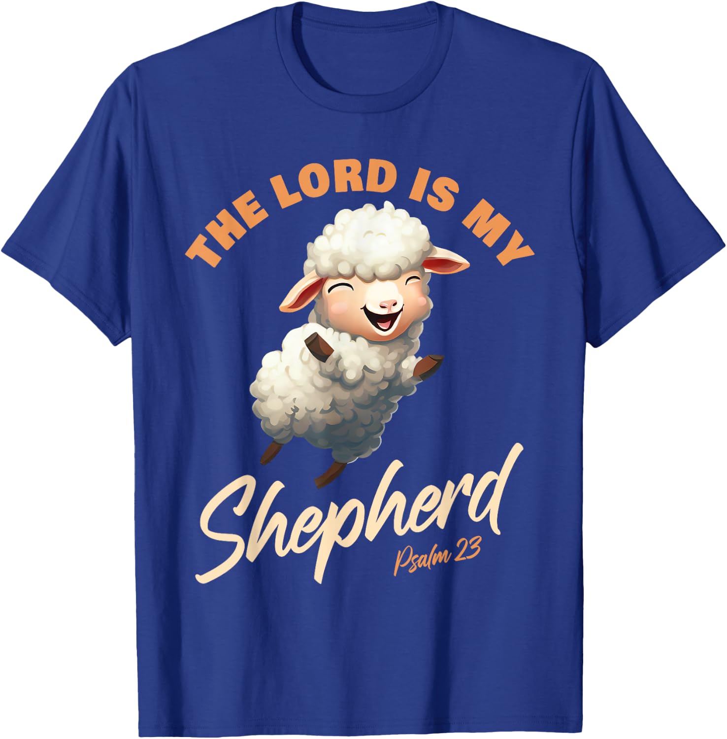 Der Herr ist mein Hirte – Psalmen 23 Christlicher Glaube Vers T-Shirt - T-Shirt | Royal