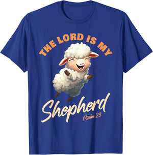 Der Herr ist mein Hirte – Psalmen 23 Christlicher Glaube Vers T-Shirt - T-Shirt | Royal