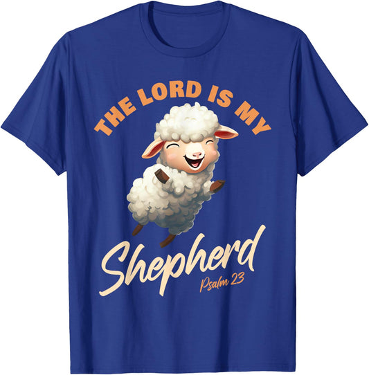 Der Herr ist mein Hirte – Psalmen 23 Christlicher Glaube Vers T-Shirt - T-Shirt | Royal