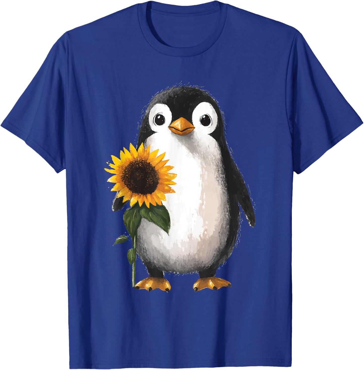 Penguin Sunflower T-Shirt - T-Shirt | Royal