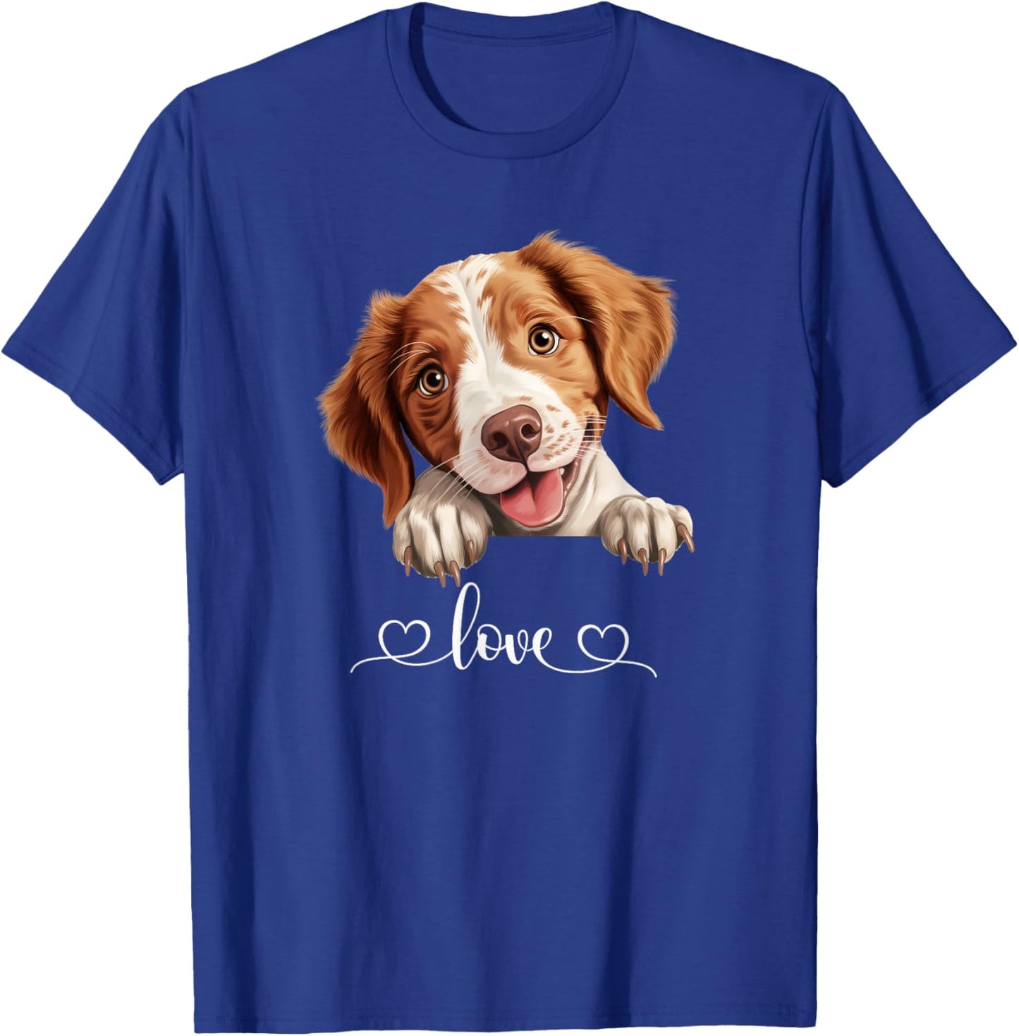 Cute Dog Graphic Love Puppy Brittany Dog Women T-Shirt - T-Shirt | Royal