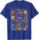 Love is Not The Threat Hate is Rainbow LGBTQ Pride T-Shirt - T-Shirt | Royal
