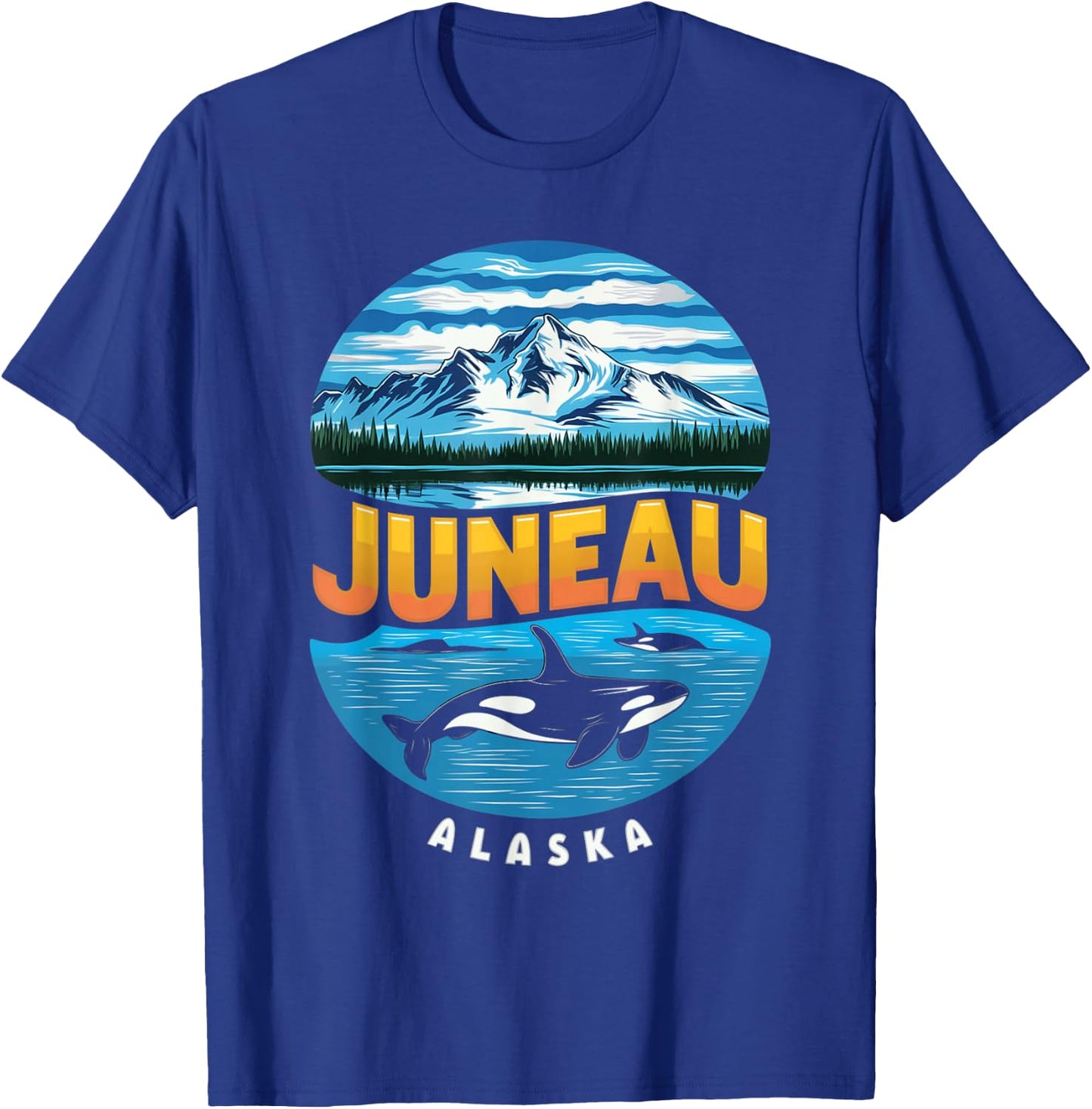 Juneau Alaska Glacier Majesty T-Shirt - T-Shirt | Royal