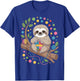 Sloth Knitting T-Shirt - T-Shirt | Royal