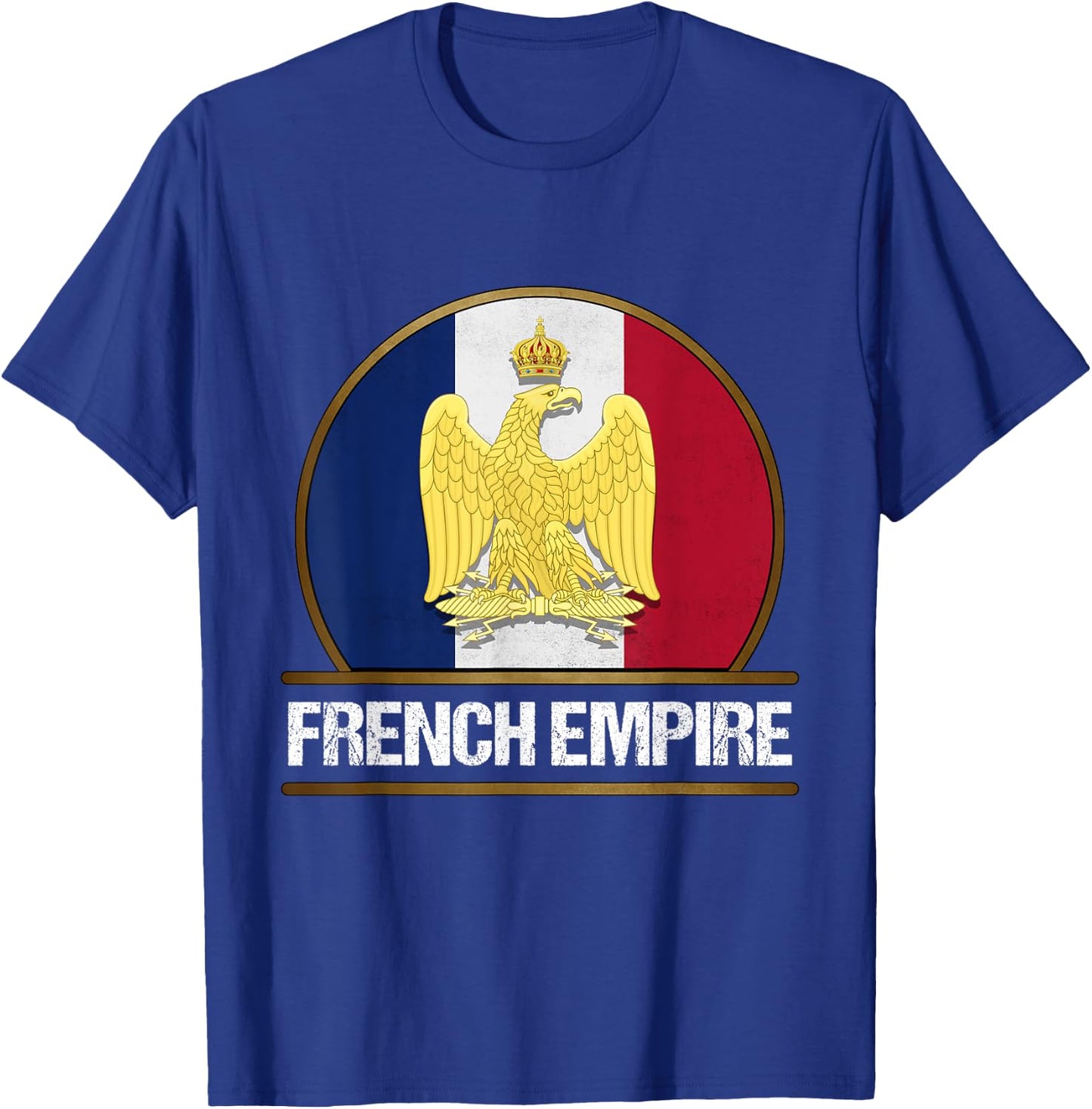 French Empire Flag Napoleon Bonaparte Wars , Black, S T-Shirt - T-Shirt | Royal