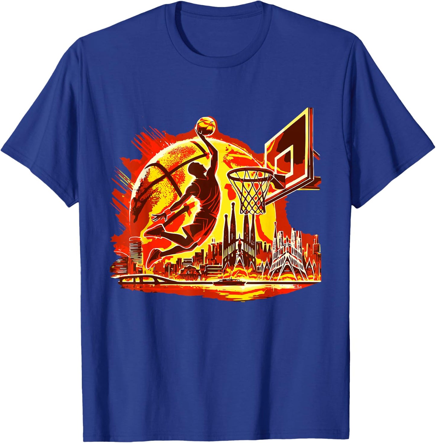 Basketball and Boys , Black, S T-Shirt - T-Shirt | Royal