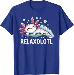Relaxolotl Axolotl Lovers Cute Animals Relax Cute Axolotl T-Shirt - T-Shirt | Royal