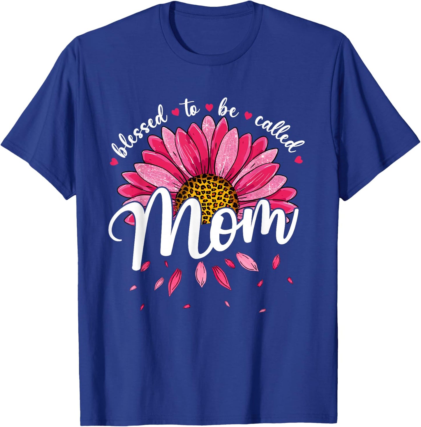 Blessed To Be Called Mom Cute Girls Women Mothers Day T-Shirt - T-Shirt | Royal