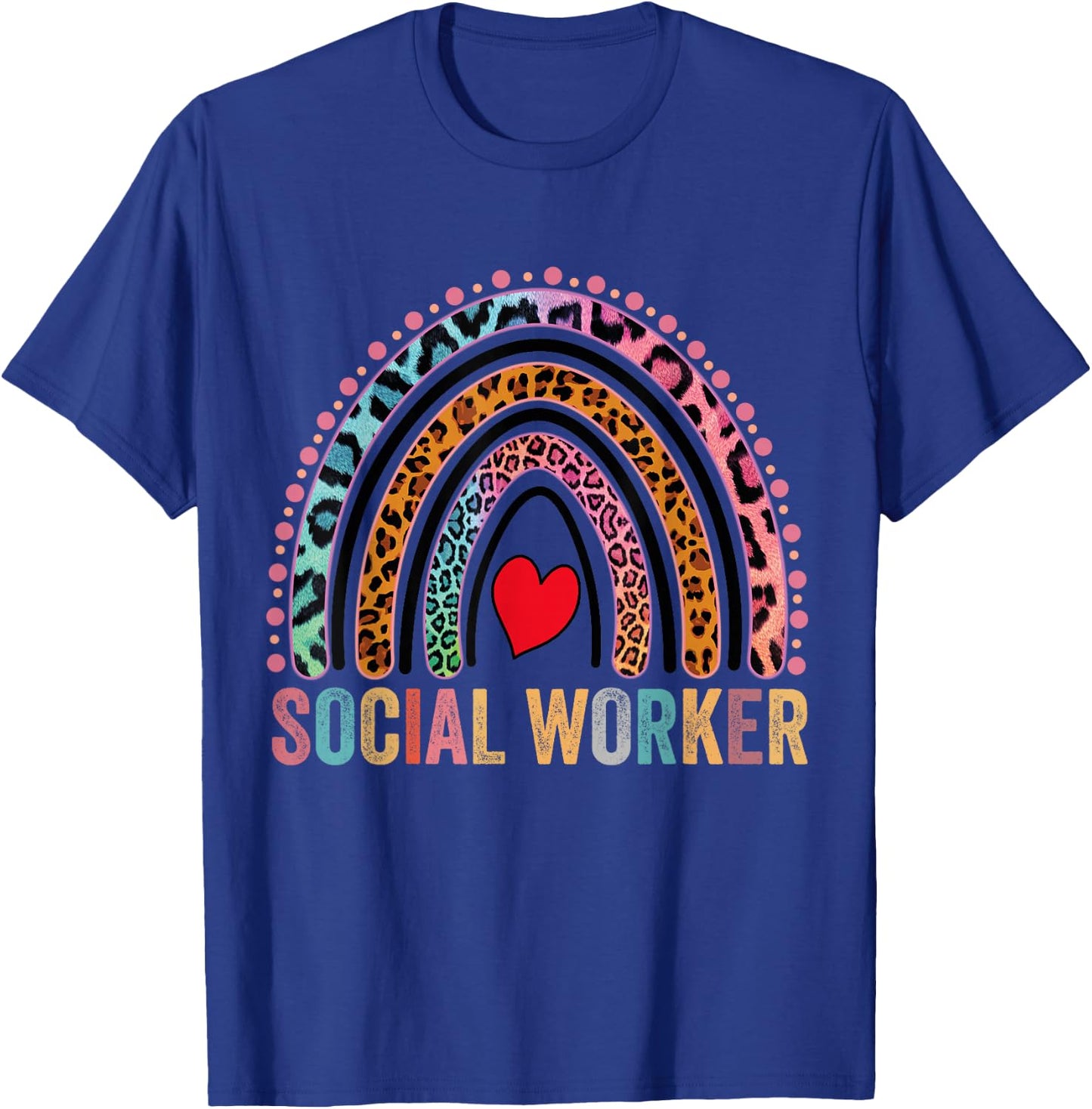 Social Worker Rainbow T-Shirt - T-Shirt | Royal