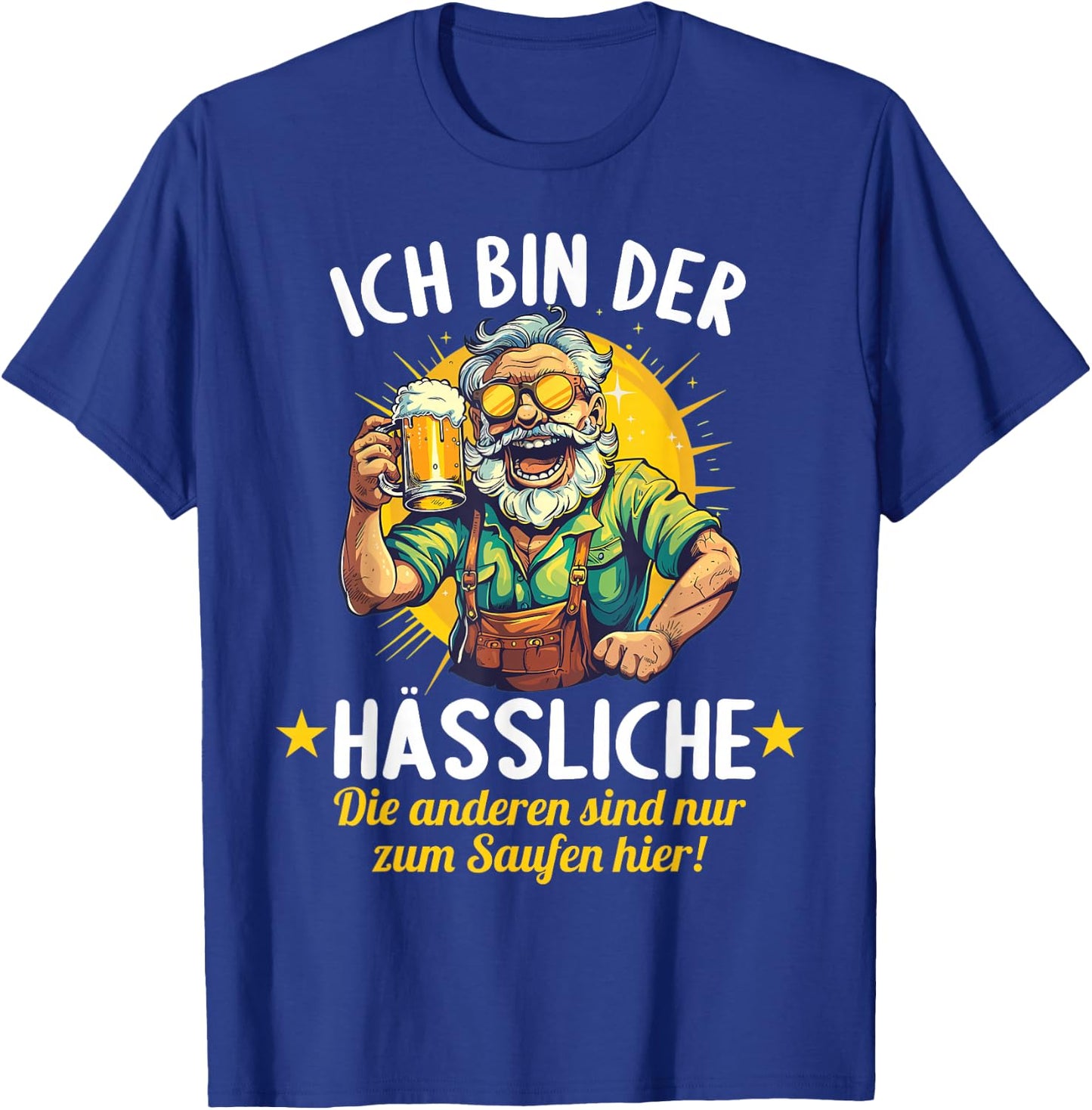 der Hässliche heiratet wir saufen JGA Junggesellenabschied T-Shirt - T-Shirt | Royal