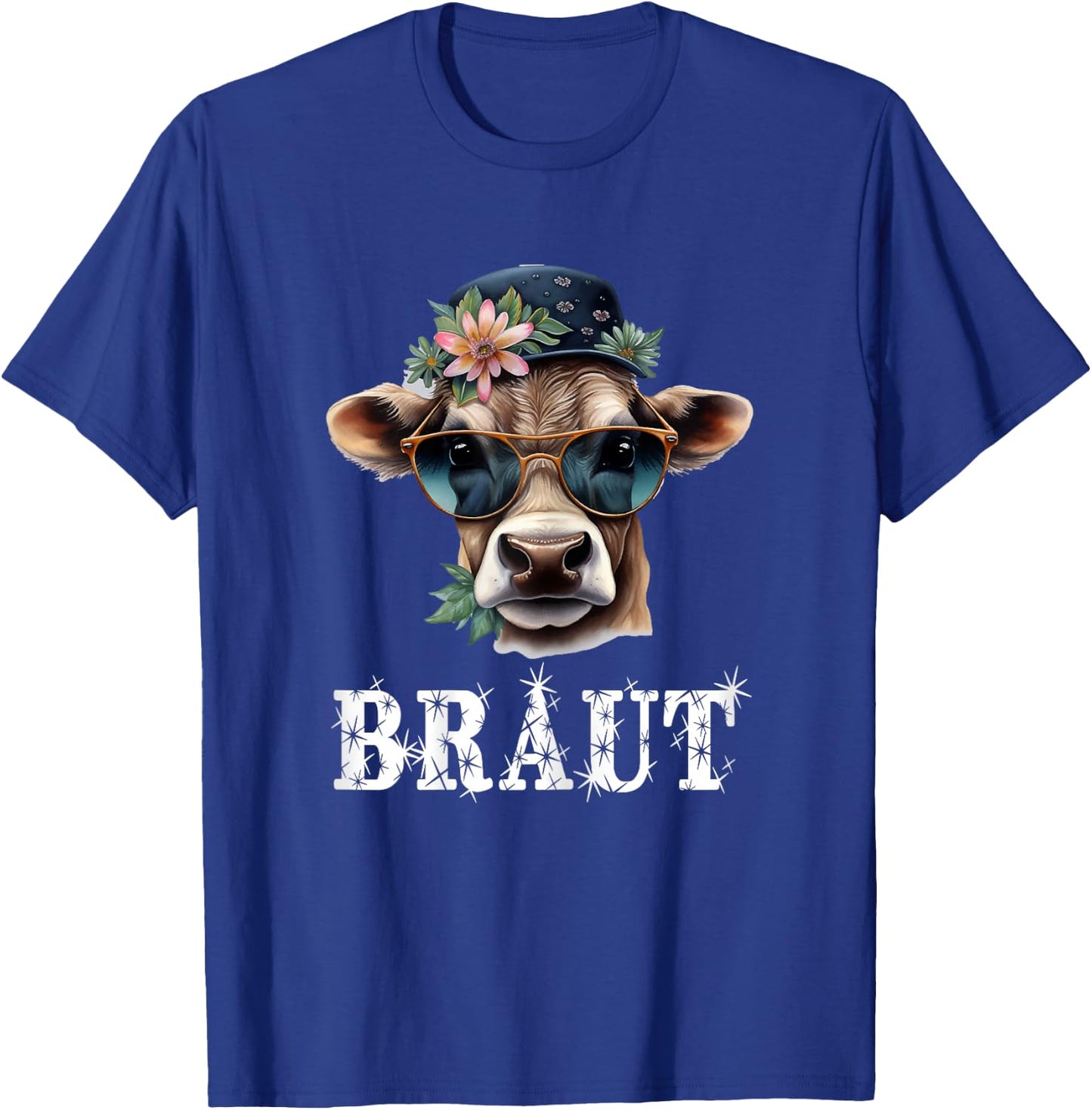 JGA Braut Kuh JGA Junggesellinnenabschied Bauern T-Shirt - T-Shirt | Royal