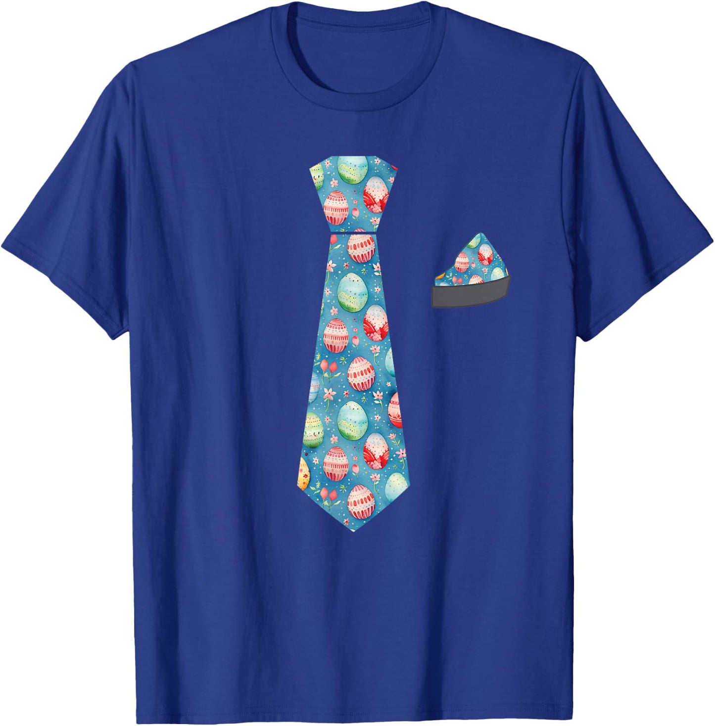 Funny Easter Bunny Tie For Boys Kids Toddlers Men T-Shirt - T-Shirt | Royal