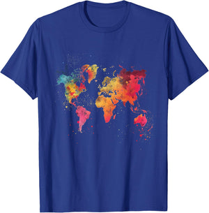 World Map T-Shirt - T-Shirt | Royal