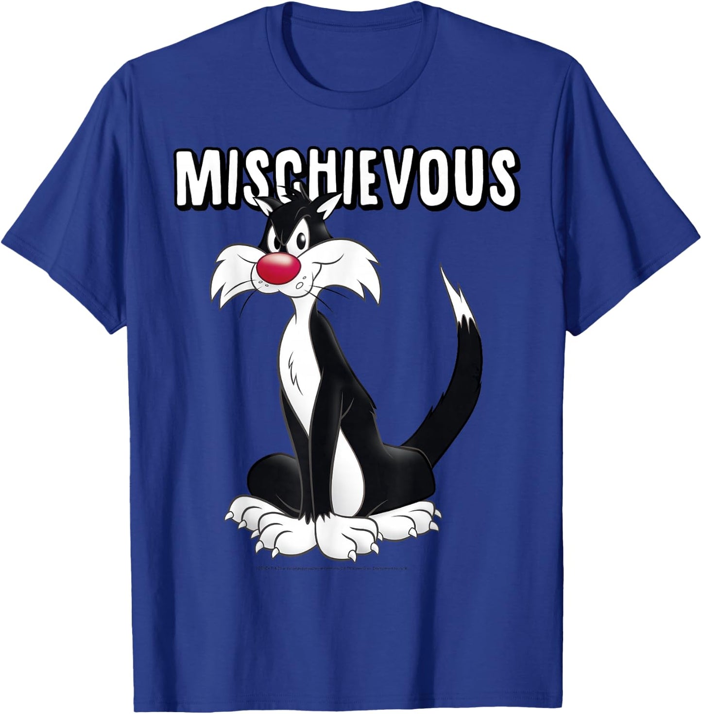 Looney Tunes Sylvester Mischievous Vintage Cat Portrait T-Shirt - T-Shirt | Royal