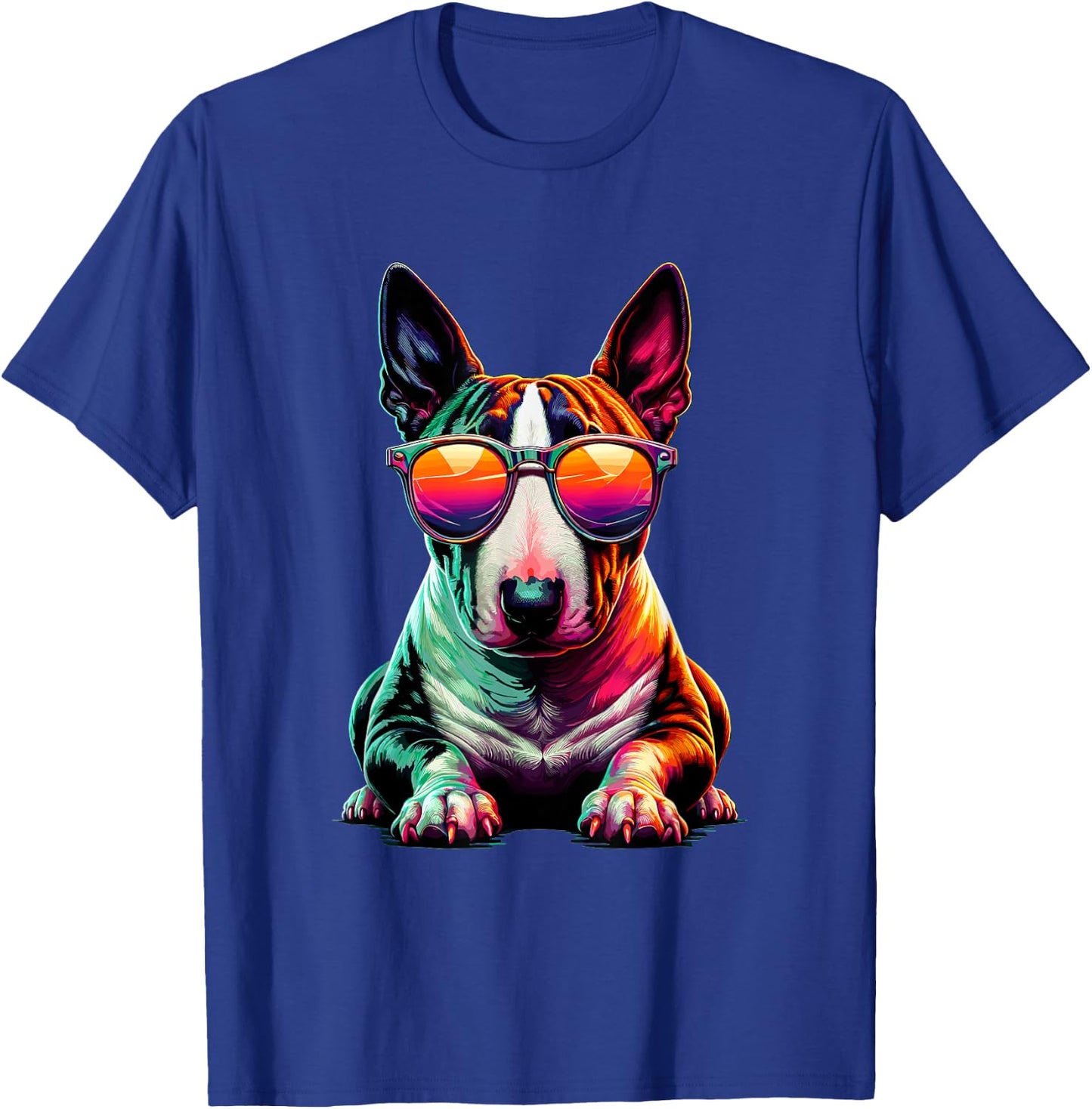 Sunglasses Bull Terrier English Bull Terriers Bullie Dog Men Women Girls Kids T-Shirt - T-Shirt | Royal