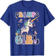 Gramps Of The Birthday Girl Unicorn Girls Family Matching T-Shirt - T-Shirt | Royal