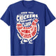 Know Your Chicken The Anatomy of Flavor Funny Rooster Design T-Shirt - T-Shirt | Royal