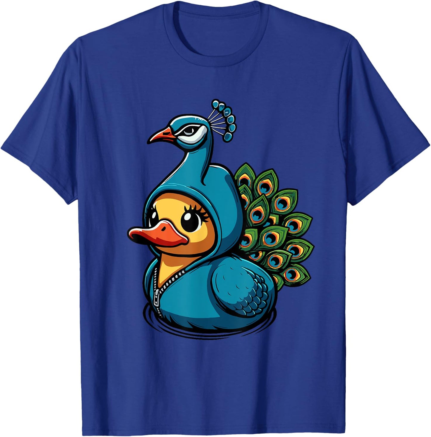 Peacock Duck T-Shirt - T-Shirt | Royal