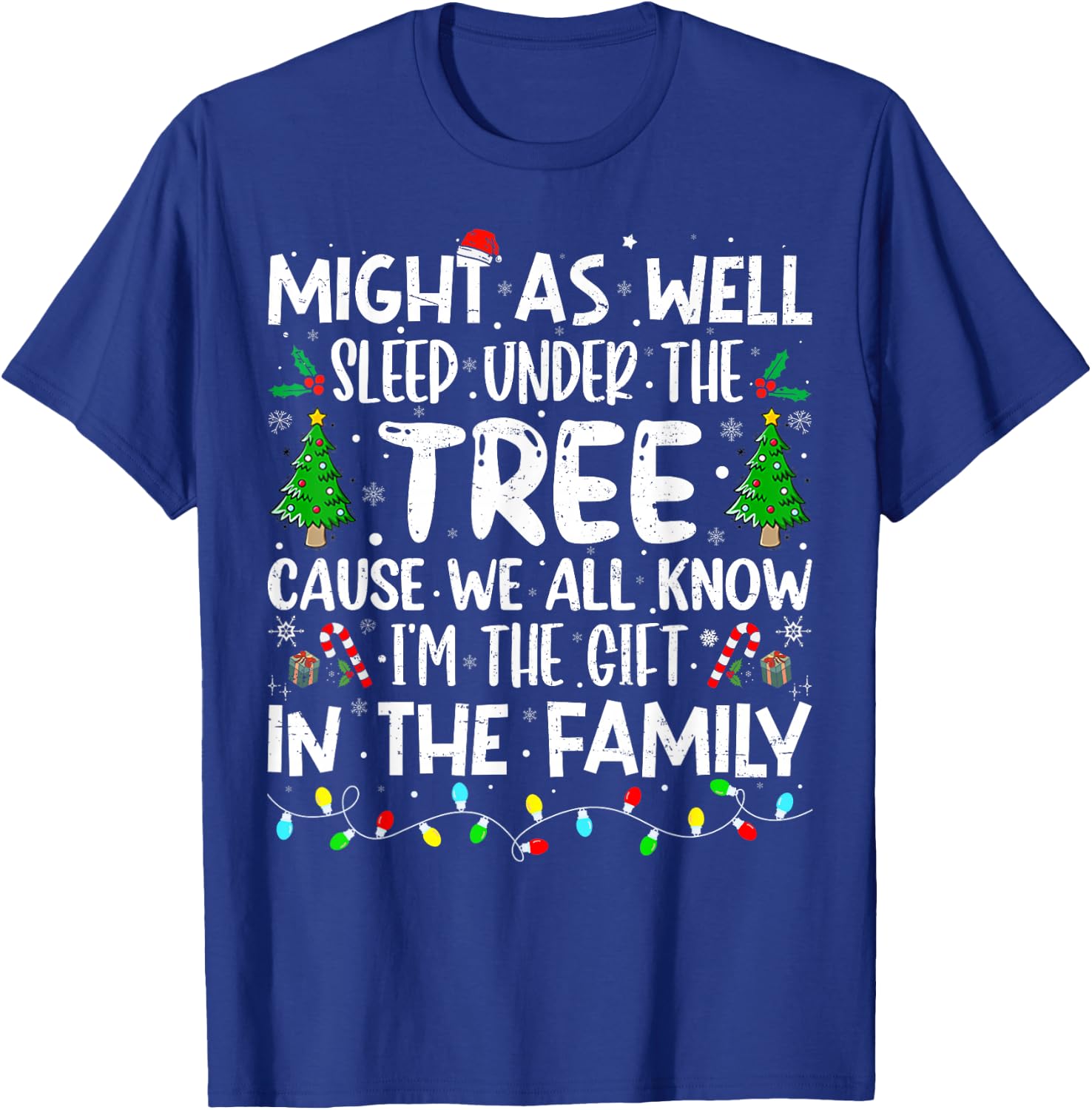 Funny Christmas Family Kids Christmas Pajamas Girls Boys T-Shirt - T-Shirt | Royal