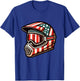 Dirt Bike American USA Flag Motocross Biker 4th of July T-Shirt - T-Shirt | Royal