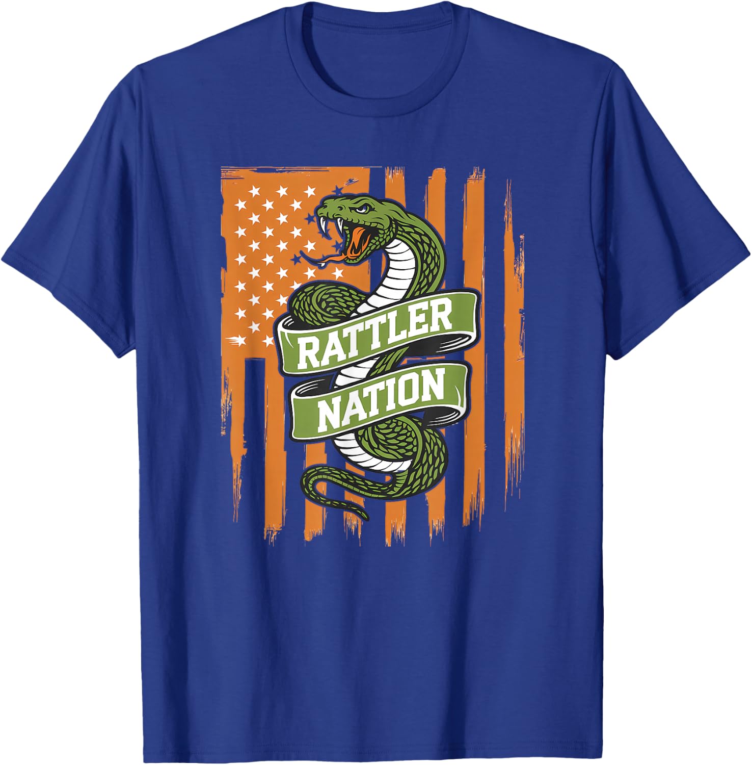 Rattler Nation - Patriotic Snake T-Shirt - T-Shirt | Royal