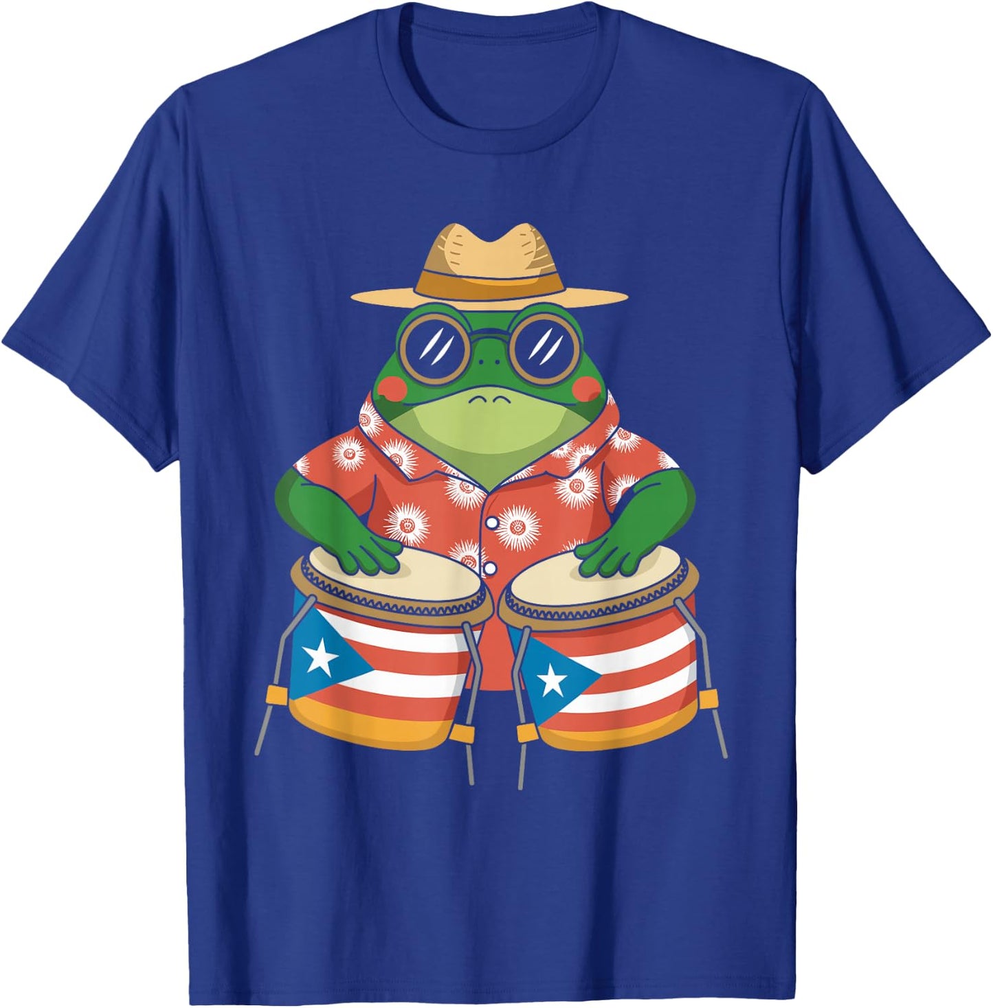 Coqui Frog Boricua Puerto Rico Taino - Rainforest Percussion T-Shirt - T-Shirt | Royal