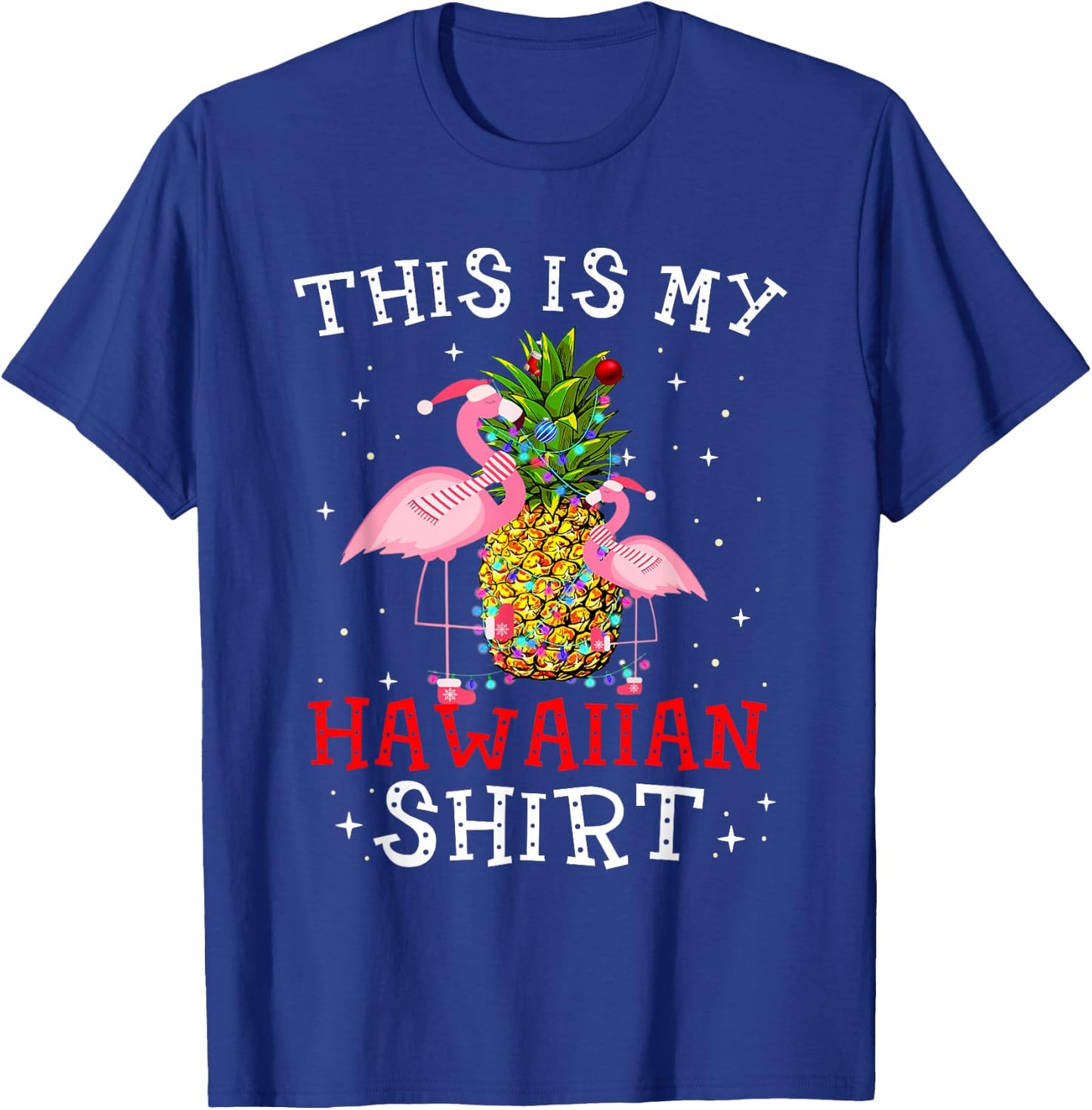 Flamingo This Is My Hawaiian Shirt Tropical Party Women Girl T-Shirt - T-Shirt | Royal
