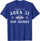 Property Of Area 51 Top Secret UFO Alien T-Shirt - T-Shirt | Royal