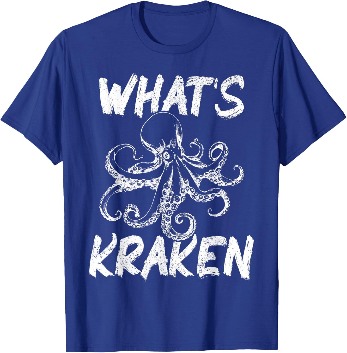 What's Kraken Funny Scuba Diving Diver Octopus T-Shirt - T-Shirt | Royal