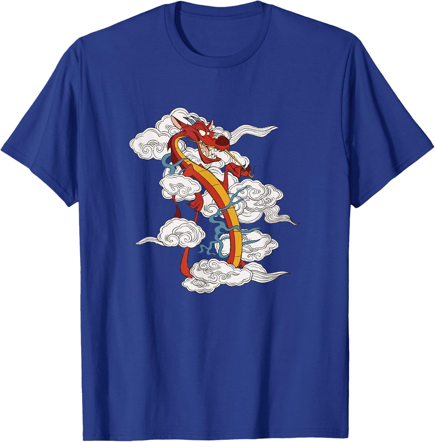 Disney Mulan Chinese New Years Sassy Mushu Clouds Portrait T-Shirt - T-Shirt | Royal
