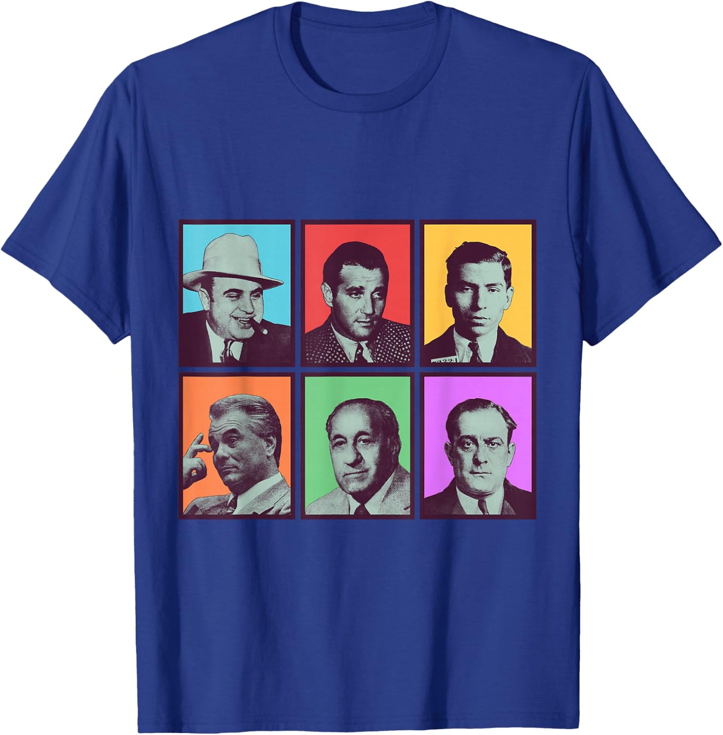 American Gangsters Mafia Bosses Small T-Shirt - T-Shirt | Royal