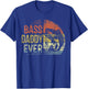 Bass Daddy Ever Fishing Gifts Daddy Birthday Vintage T-Shirt - T-Shirt | Royal