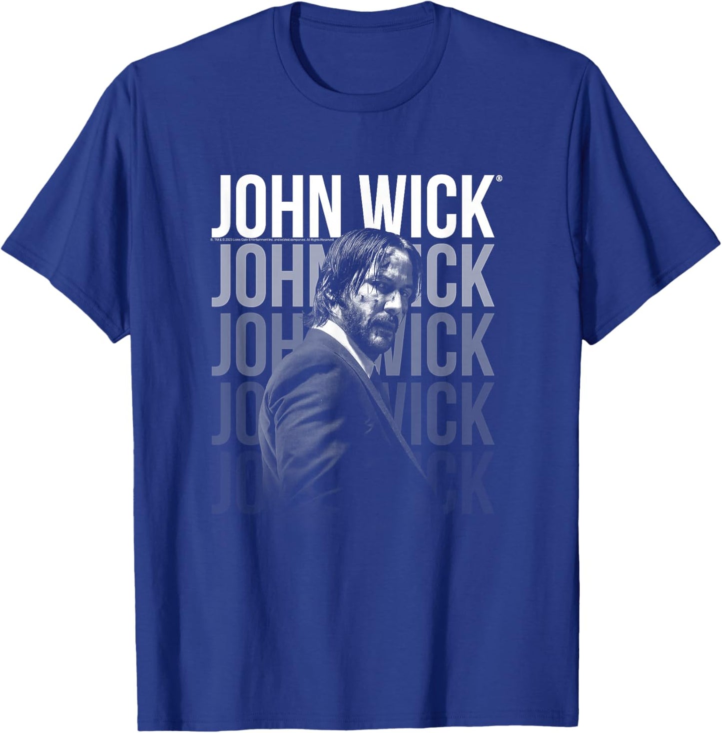 John Wick Repeating Logo , black T-Shirt - T-Shirt | Royal