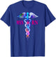 MSN Registered Nurse RN Caduceus Nursing Emblem Graphic Role T-Shirt - T-Shirt | Royal