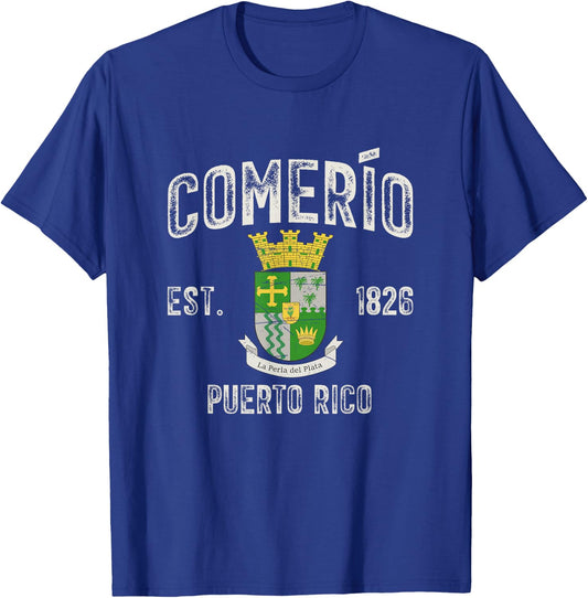 Comerío City In Puerto Rico Est 1826, Comerío Armorial T-Shirt - T-Shirt | Royal