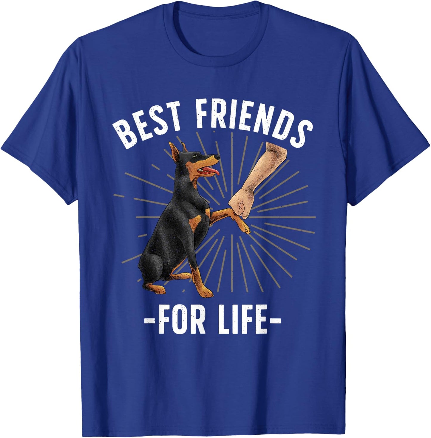 Funny Doberman Design Women Doberman Pinscher Lovers T-Shirt - T-Shirt | Royal