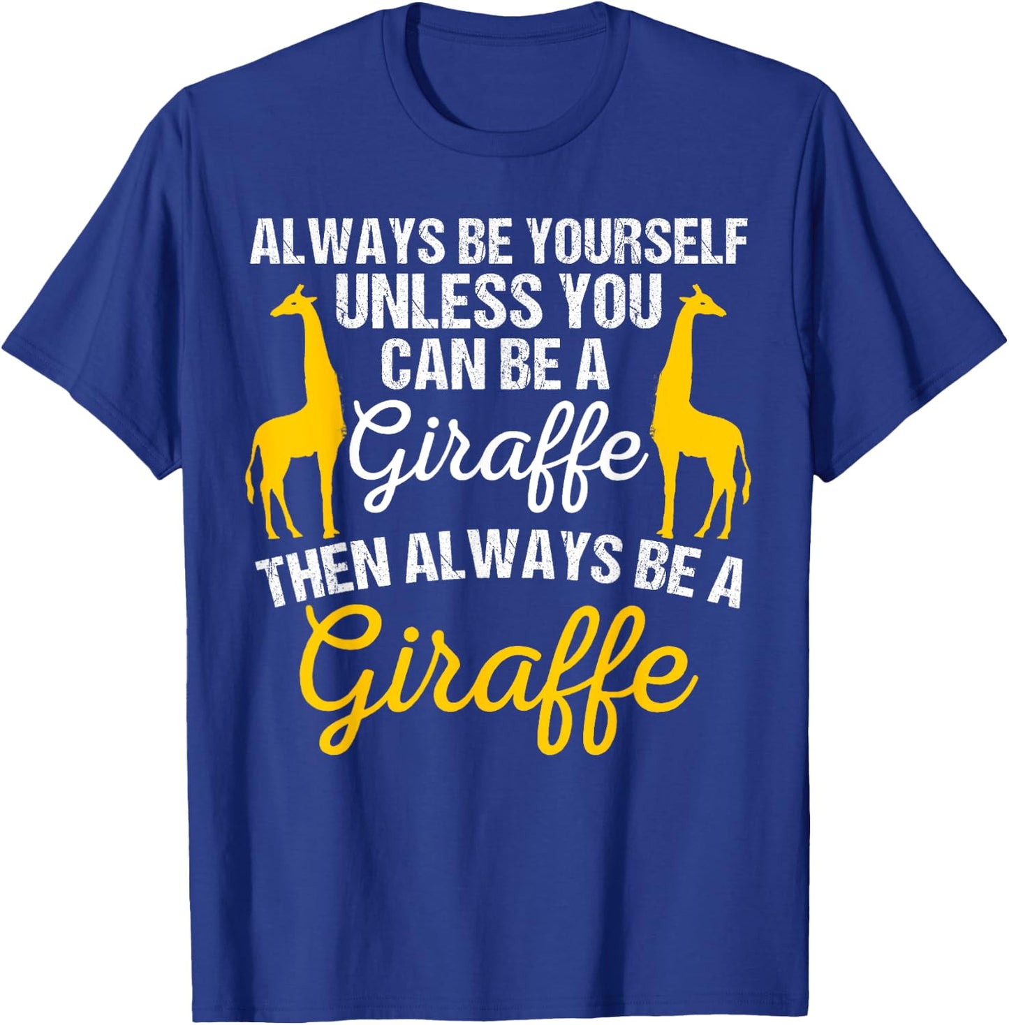 Cute Giraffe Design Women Adult Safari Giraffe Lover T-Shirt - T-Shirt | Royal