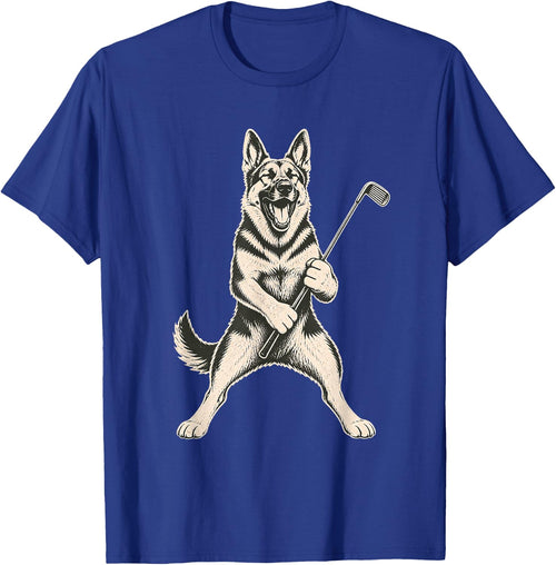 German Shepherd Golf Sports Vintage Dog Lover