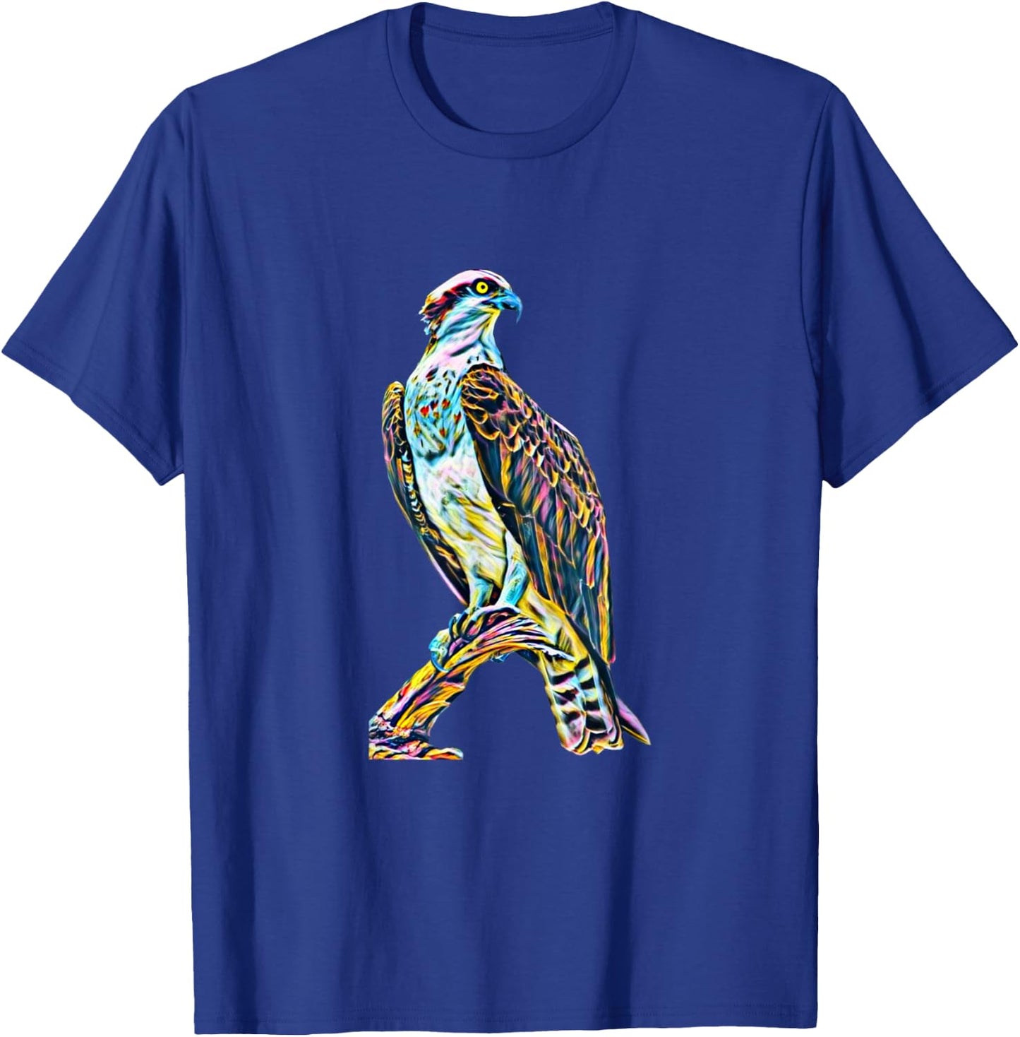 Hawk Bird of Prey Motif Beak Claws Birds colorful Falcon T-Shirt - T-Shirt | Royal