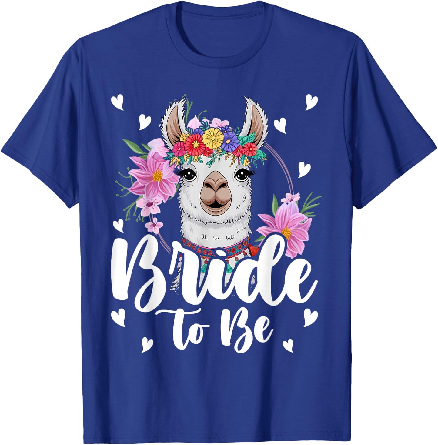 Llama Bride to Be Wedding Bridal Shower Alpaca T-Shirt - T-Shirt | Royal