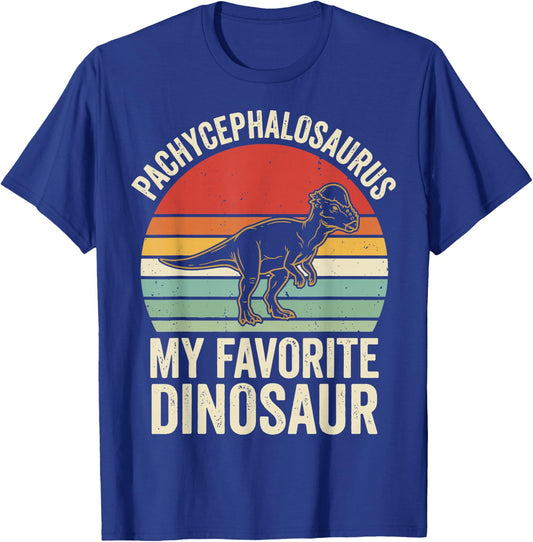 Pachycephalosaurus My Favorite Dinosaur T-Shirt - T-Shirt | Royal