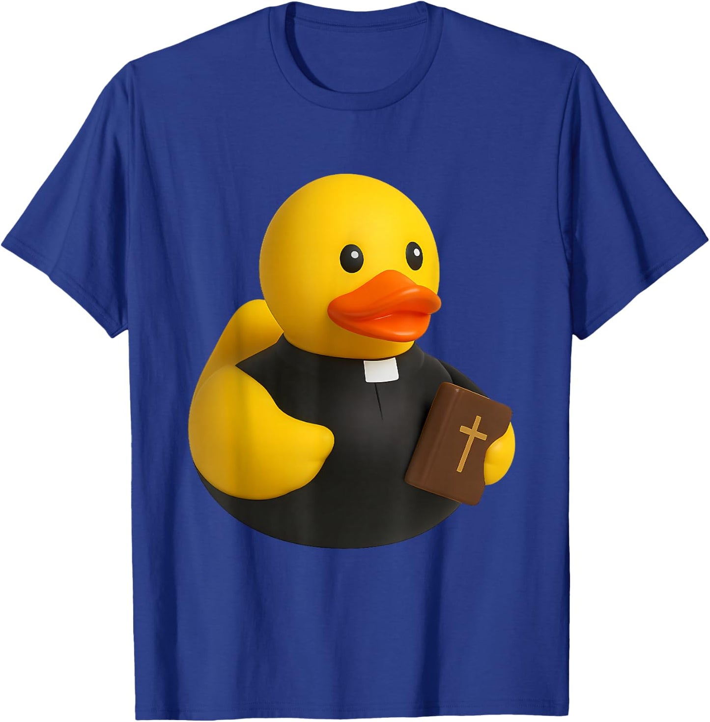 Pastor Rubber Duck Ducky Duckie T-Shirt - T-Shirt | Royal
