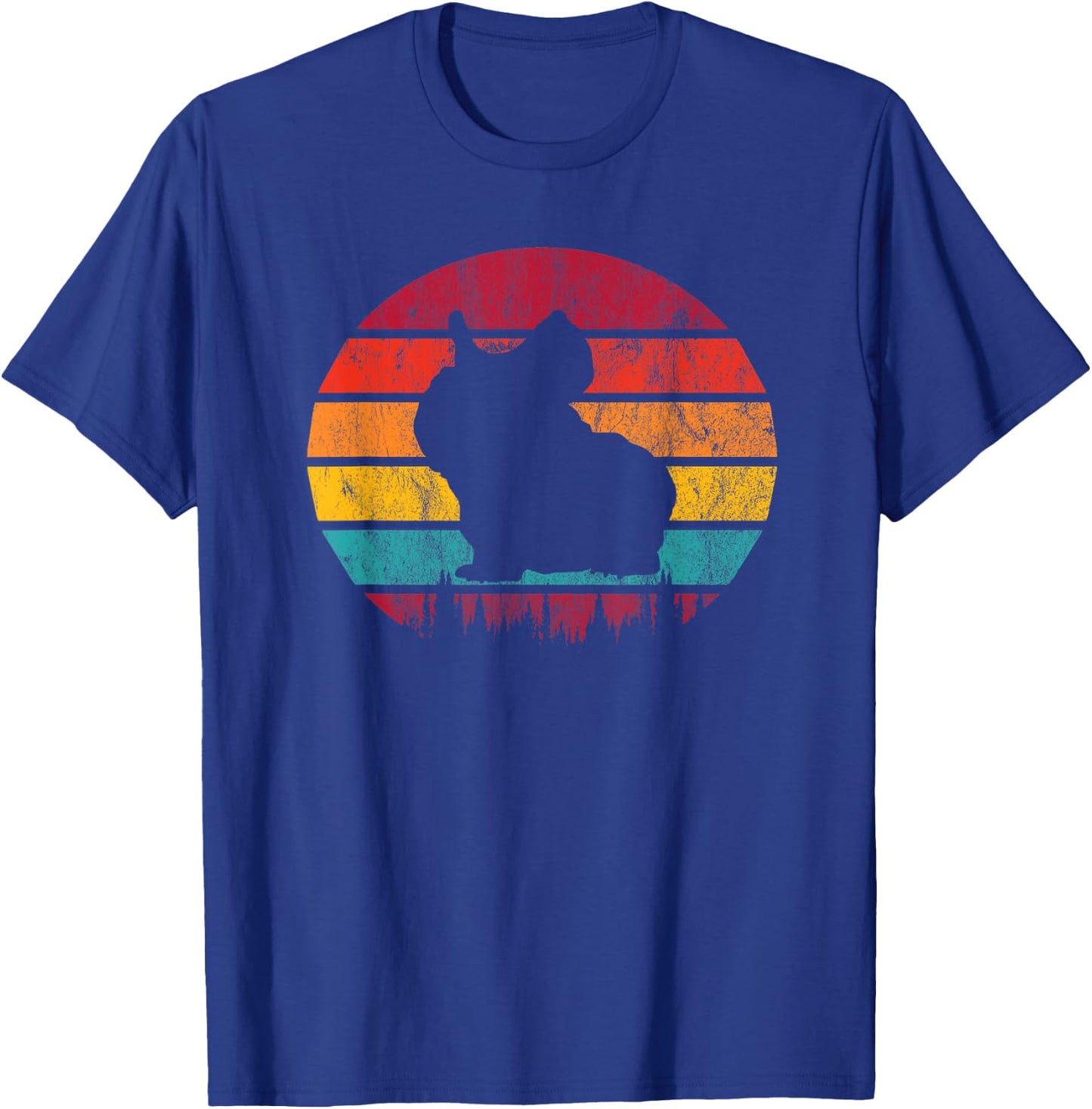 Skinny Pig Retro Vintage T-Shirt - T-Shirt | Royal