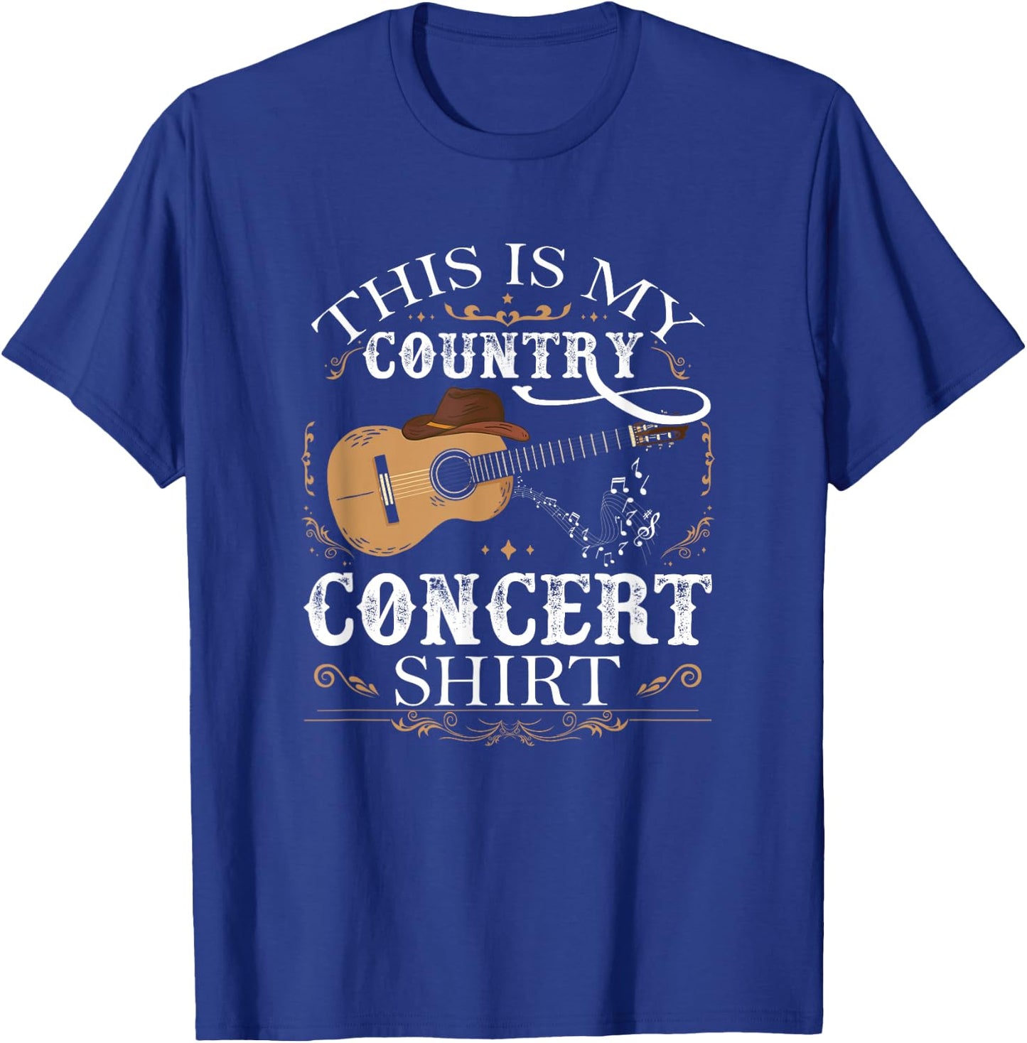 Country Music Country Concert T-Shirt - T-Shirt | Royal