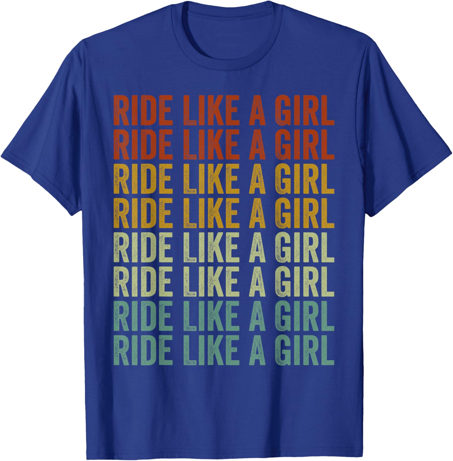 Ride Like A Girl Dirt Biker Biker Girl Motorcycle Women T-Shirt - T-Shirt | Royal