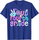 Peace Out Fourth Grade Last Day Of 4th Grade Leopard T-Shirt - T-Shirt | Royal
