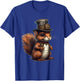 Squirrel in steampunk mechanical gear, vibrant squirrel T-Shirt - T-Shirt | Royal